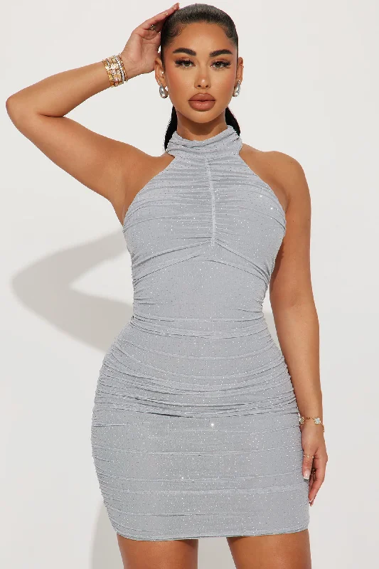 Adaline Mini Dress - Silver