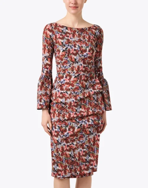 Addax Red Floral Print Dress