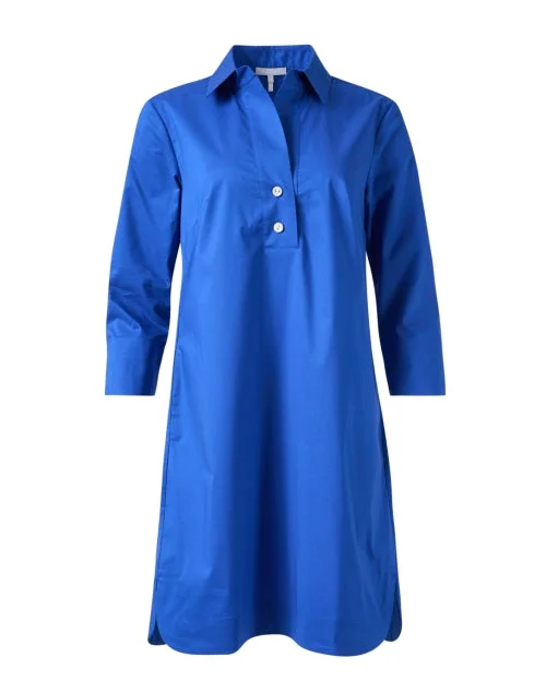 Aileen Blue Cotton Dress