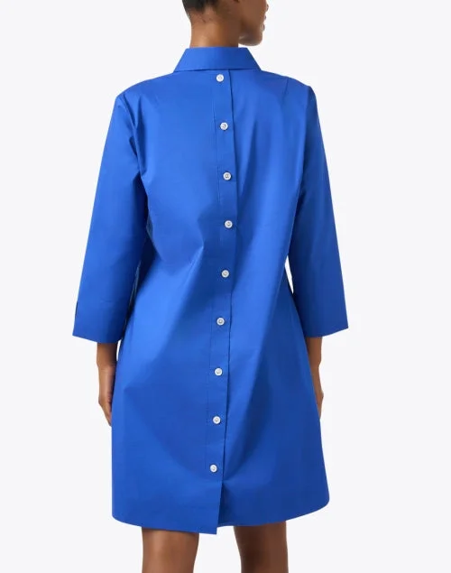 Aileen Blue Cotton Dress