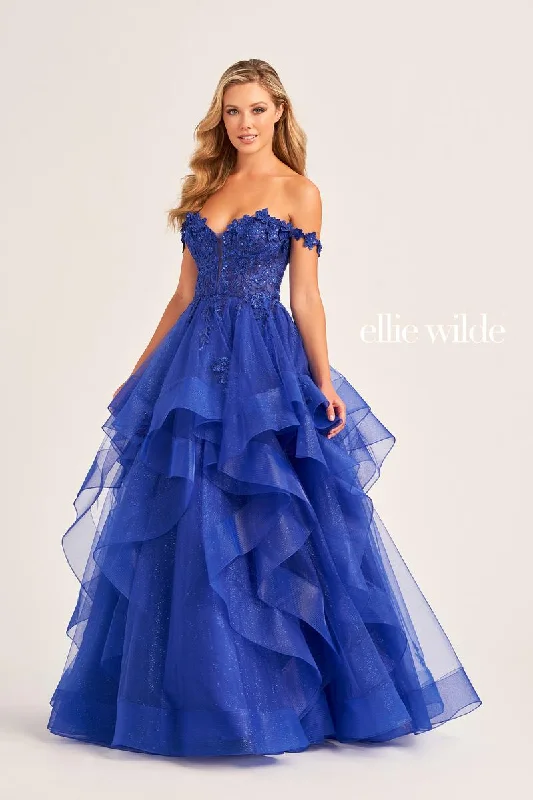 Ellie Wilde Off Shoulder Ball Gown EW35084