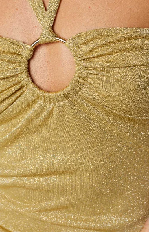 Hayden Gold Sparkle Mini Dress