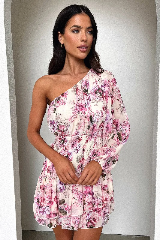 Katina Mini Dress - Pink Floral