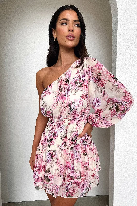 Katina Mini Dress - Pink Floral