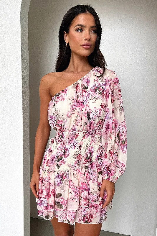 Katina Mini Dress - Pink Floral