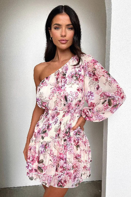 Katina Mini Dress - Pink Floral