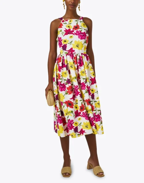 Lastemylar Multi Floral Print Dress