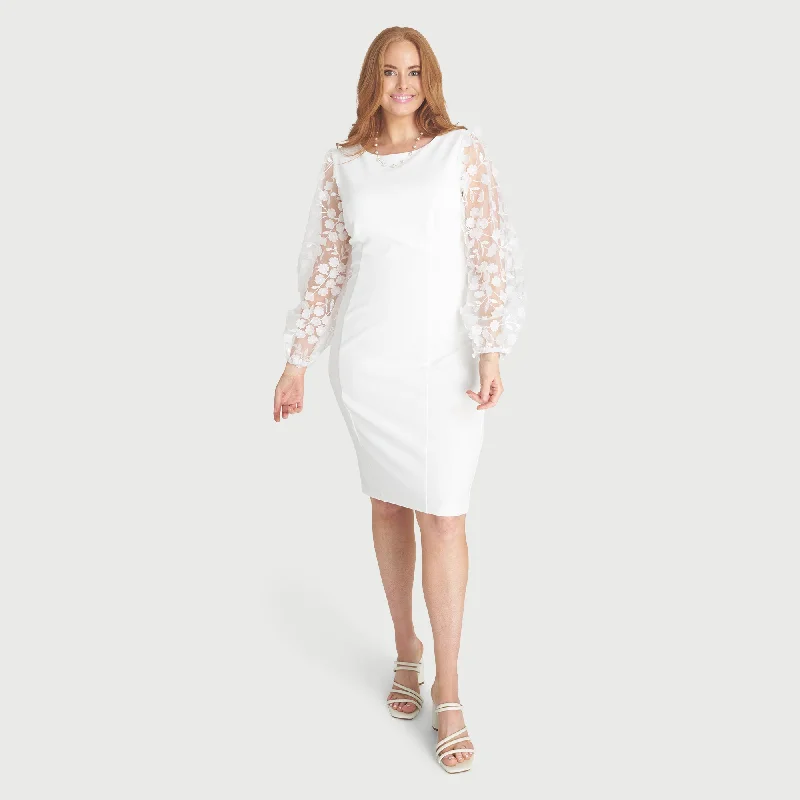 Lynette Ivory Cocktail Dress