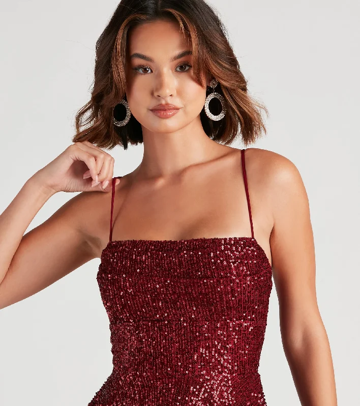 Marybelle Sequin A-Line Dress