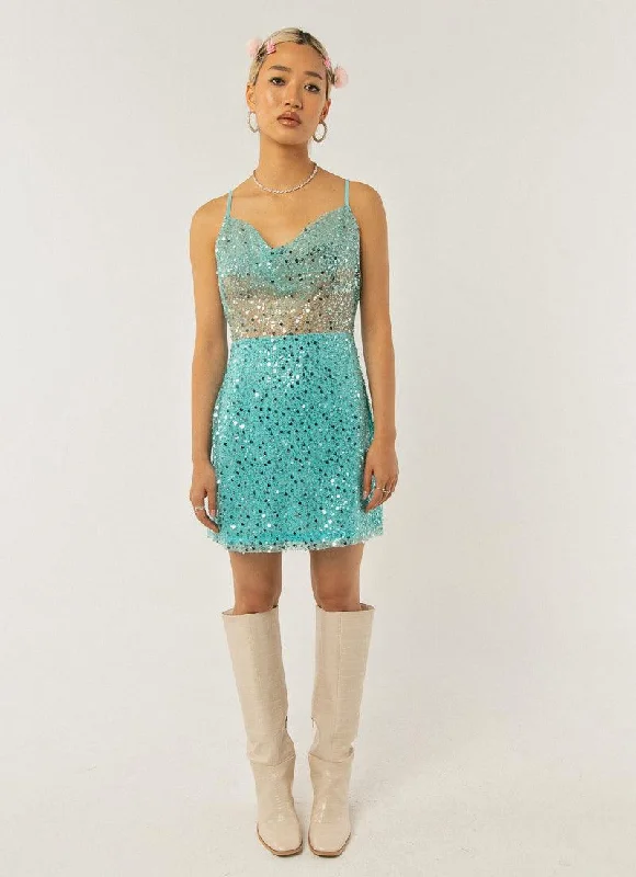 Night To Remember Dress - Sky Blue