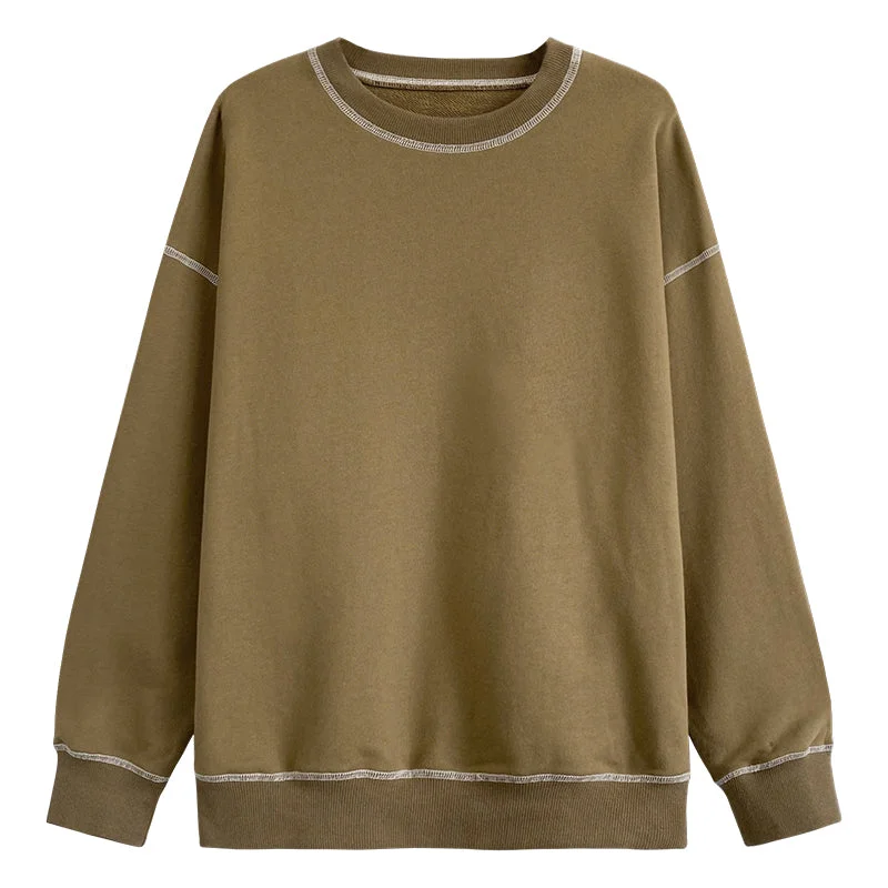 Flytonn-Korean style, Casual fashion, INS dressing, Lazy style, Graduation gift 
NO. 1041 INSIDE OUT SWEATER