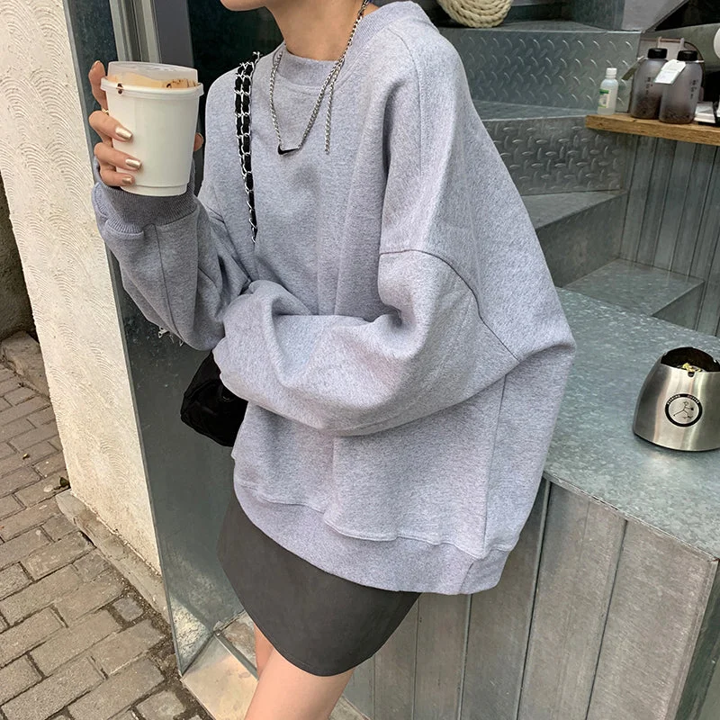 Flytonn-Korean style, Casual fashion, INS dressing, Lazy style, Graduation gift 
NO. 1123 OVERSIZED SWEATER