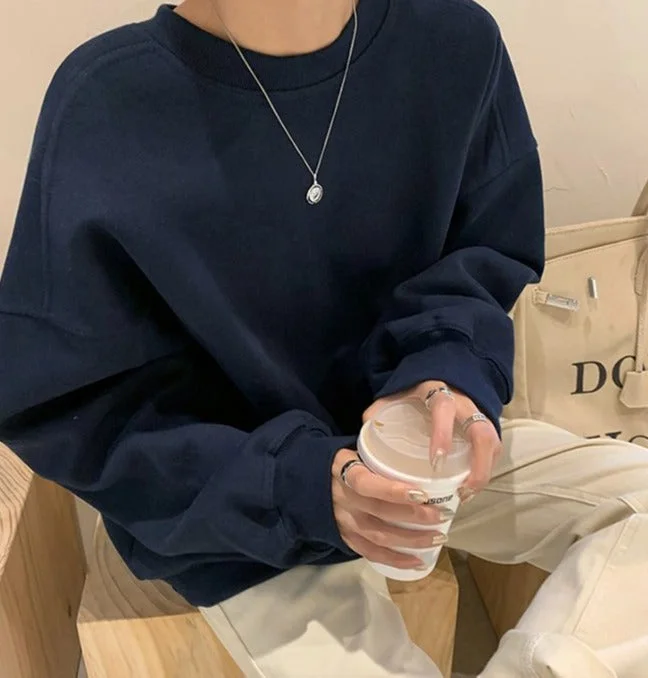 Flytonn-Korean style, Casual fashion, INS dressing, Lazy style, Graduation gift 
NO. 1123 OVERSIZED SWEATER