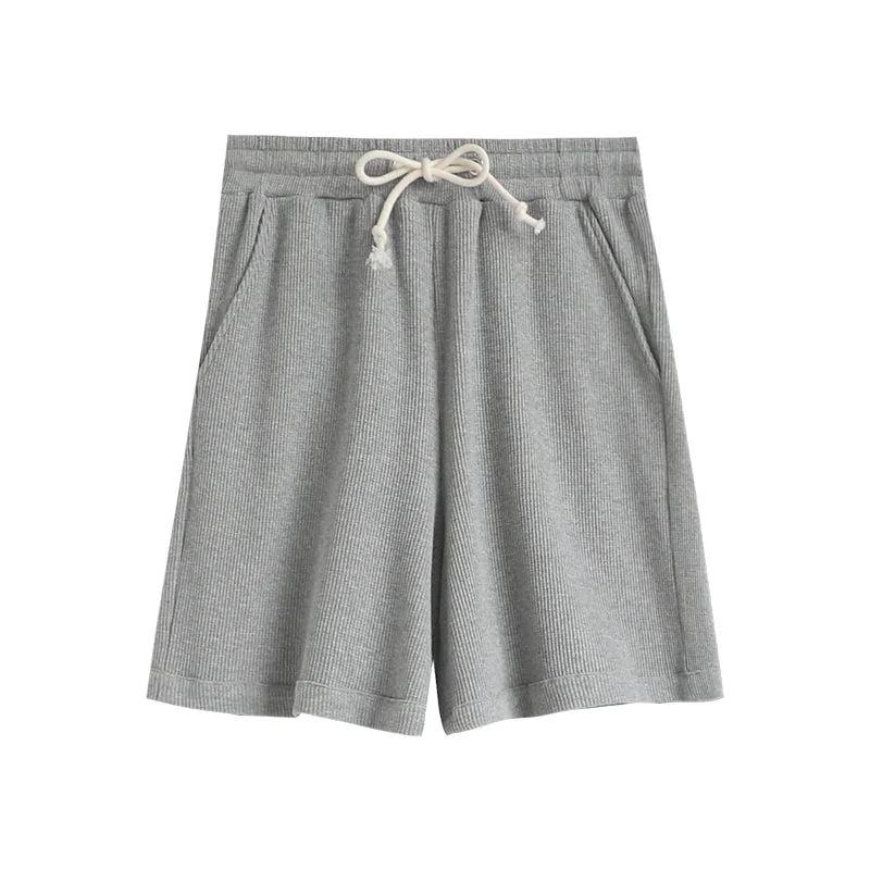 Flytonn-Korean style, Casual fashion, INS dressing, Lazy style, Graduation gift 
NO. 1372 WAFFLE SHORTS