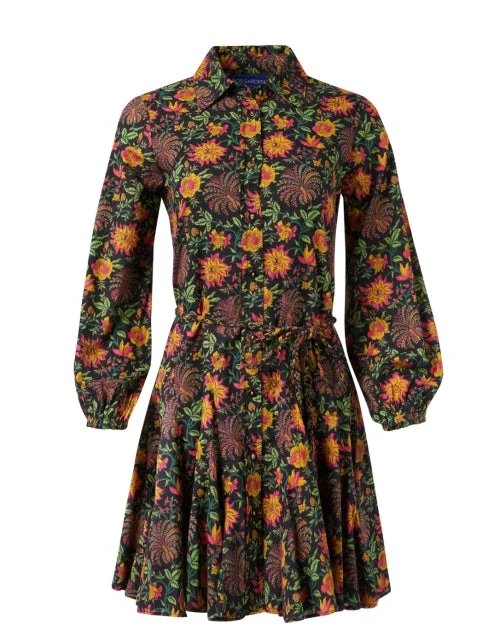 Poppy Multi Floral Print Shirt Dress