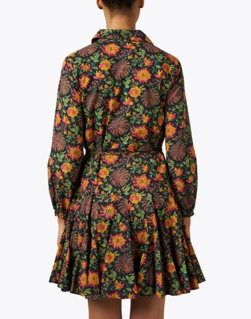 Poppy Multi Floral Print Shirt Dress