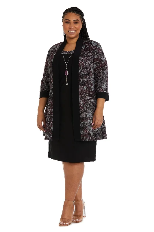 R&M Richards 9213W Plus Size Short Jacket Dress