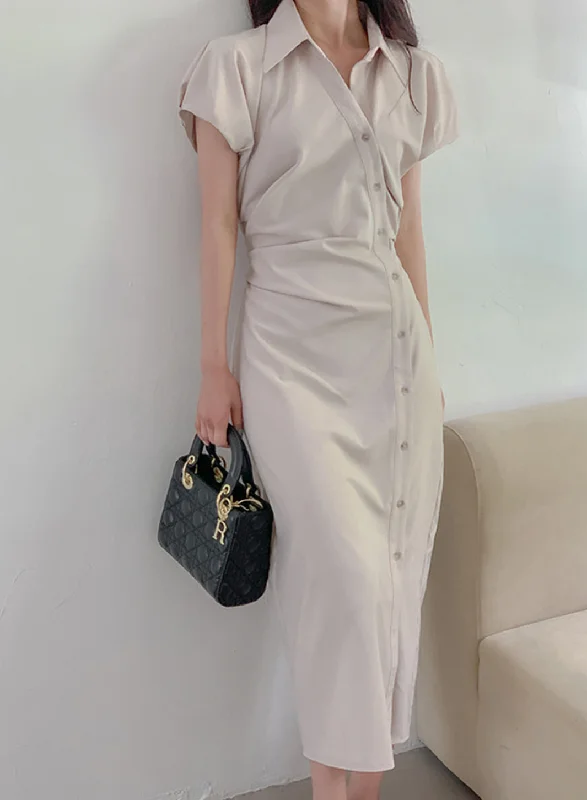 [🕊️SS] Flua Cross-back Button Dress