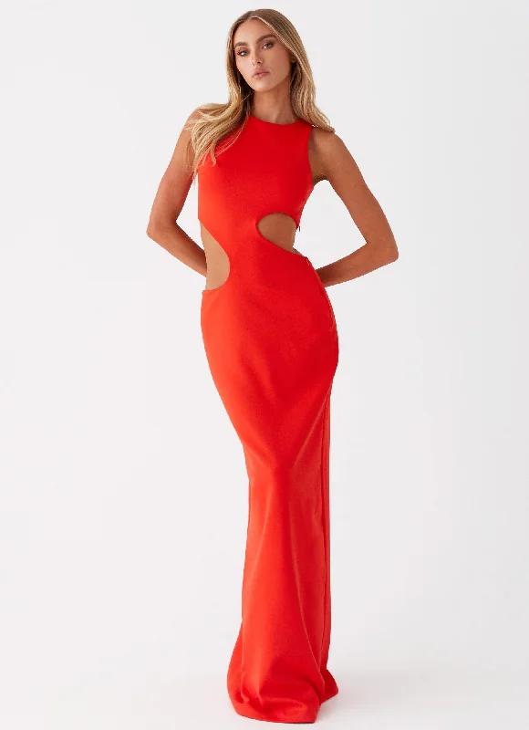 Vaeloria Maxi Dress - Red