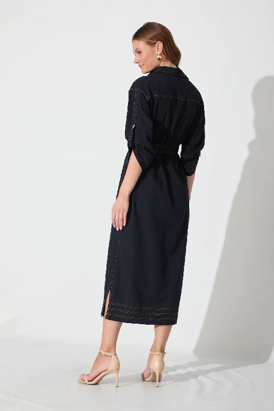 Vero Maxi Dress In Navy