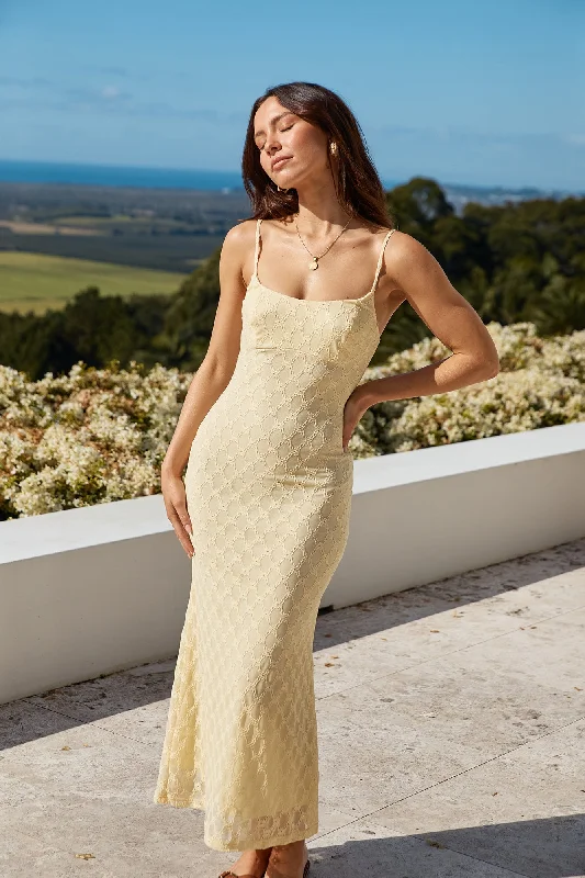 Wildflower Maxi Dress Yellow