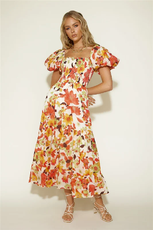 Autumn Dreams Maxi Dress Floral