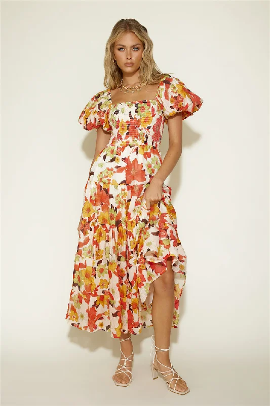 Autumn Dreams Maxi Dress Floral