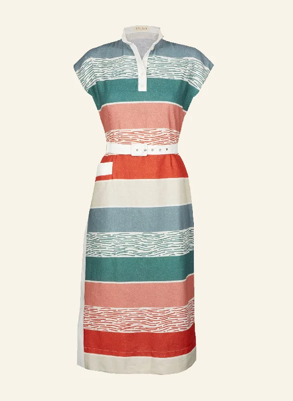 Cyd Dress - Beach Stripe