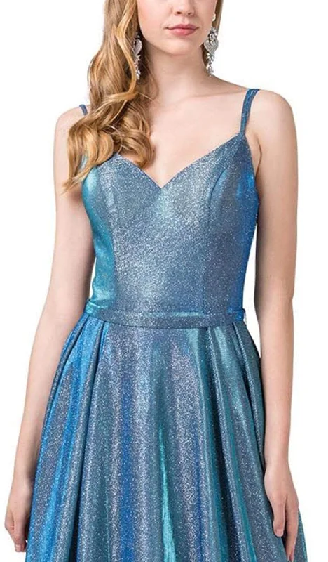 Dancing Queen - 2720 Sleeveless V-neck A-line Gown