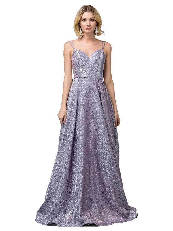 Dancing Queen - 2720 Sleeveless V-neck A-line Gown