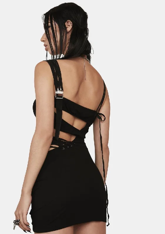 Distortion Strappy Mini Dress