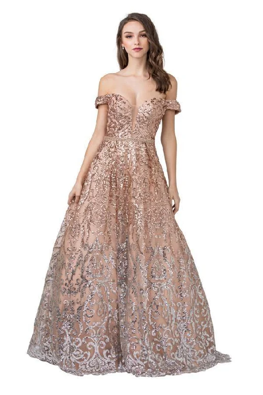 A-Line Long Prom Dress Evening Gown