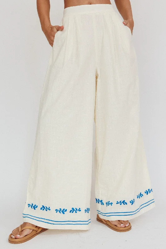 Sought After Wide-Leg Pocket Pants Oat