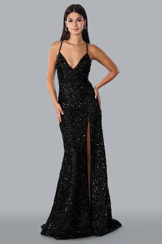 Stella Couture 23166 Sexy Sparkling Long Prom Dress