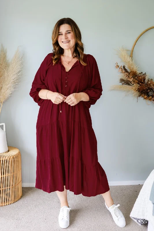 Sunday Boho Madison Dress Merlot