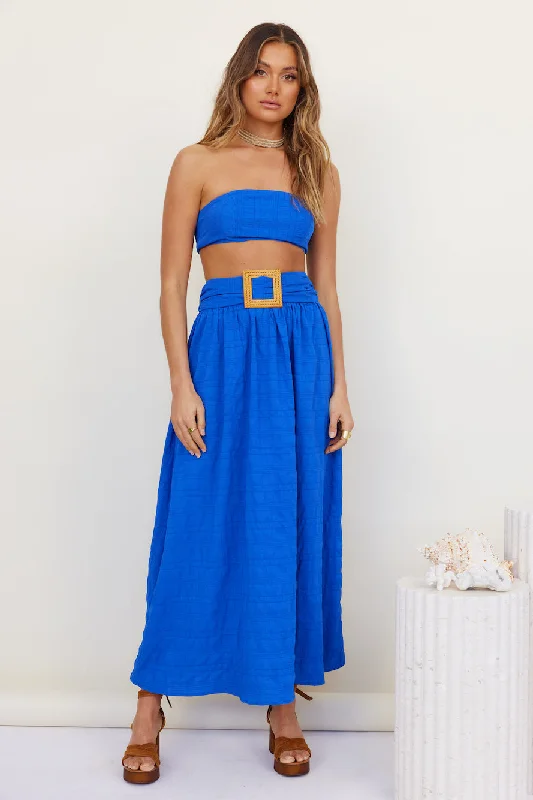 Hundred Years Maxi Skirt Blue