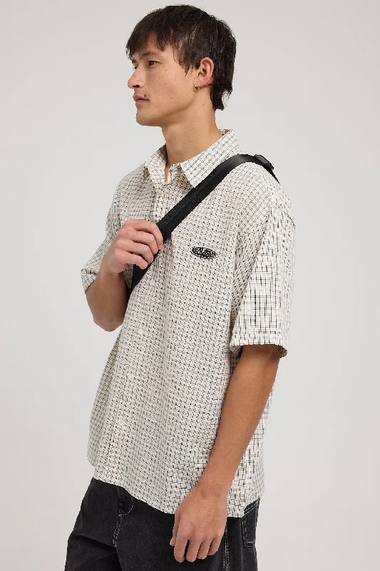 Neovision Secure Check Oversize Short Sleeve Shirt White/Black