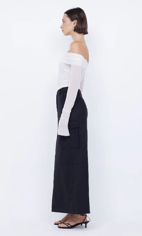 NEVADA MAXI SKIRT - BLACK