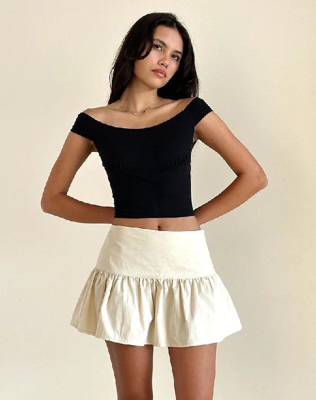 Raffita Skirt in Ecru