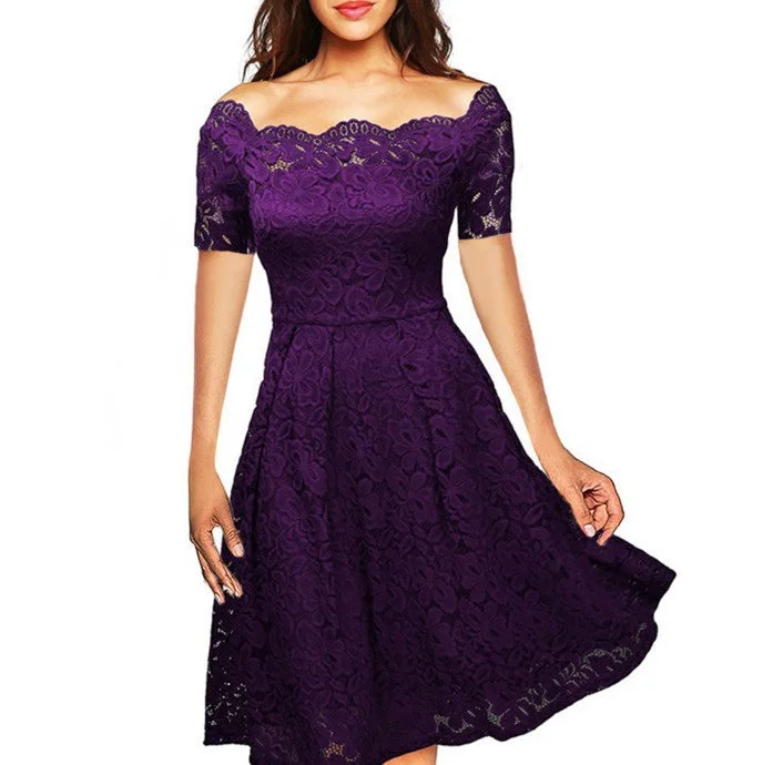 Sexy Lace Large Swing Dress Long Dresses