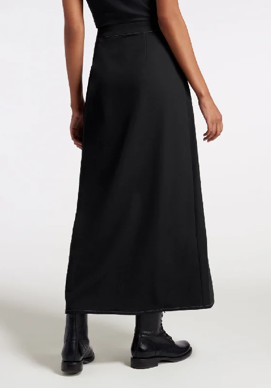 Split Decision Midi Skirt