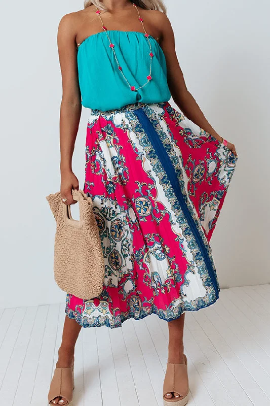 Take Me To Tortuga Pleated Skirt