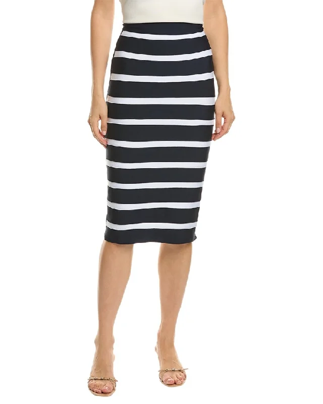 Gracia Striped Bodycon Skirt