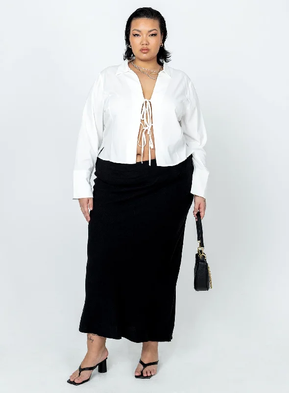 Jodie Maxi Skirt Black Curve