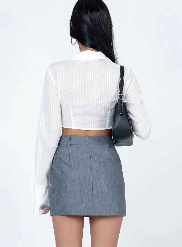 Konrad Mini Skirt Grey