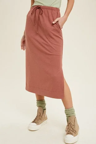 Penny Sienna Drawstring Skirt