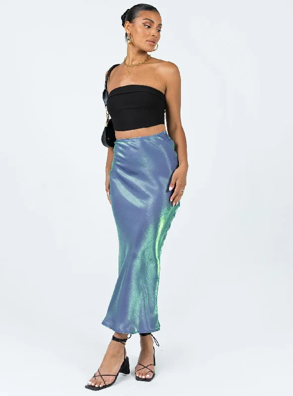 Tobin Maxi Skirt Mermaid Blue