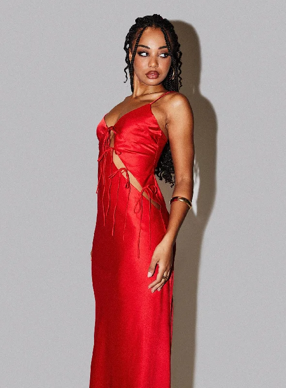 Up to 70% OffAbout A Girl Maxi Dress Red