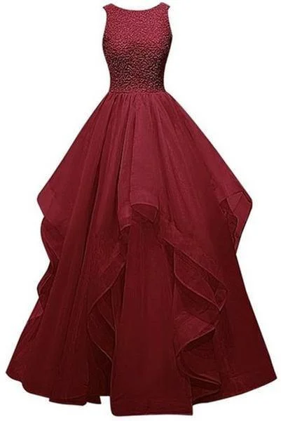 Special DealCharming Burgundy A-Line Prom Dress Evening Dress PG 218