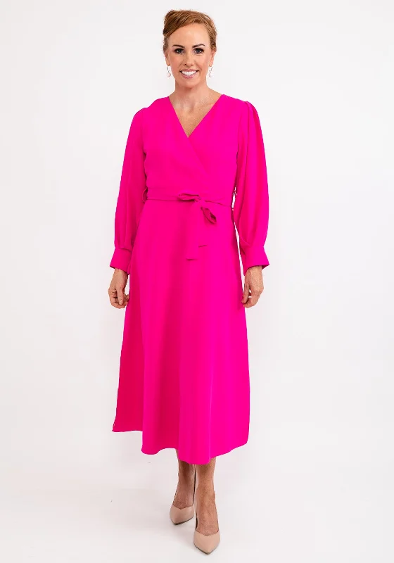 30% DiscountElla Boo Cut Out Sleeve Maxi Dress, Hot Pink